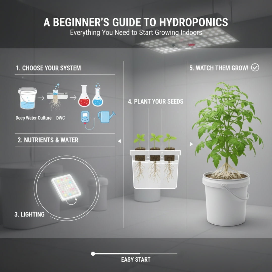 A Beginner’s Guide to Hydroponics: Everything You Need to Start Growing Indoors