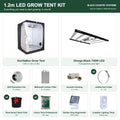 1.2m LED Grow Tent Kit